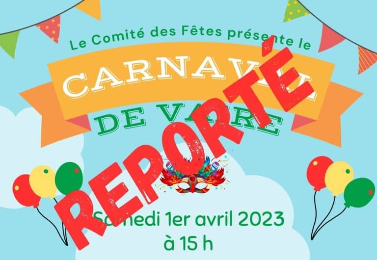 AFFICHE CARNAVAL REPORTe