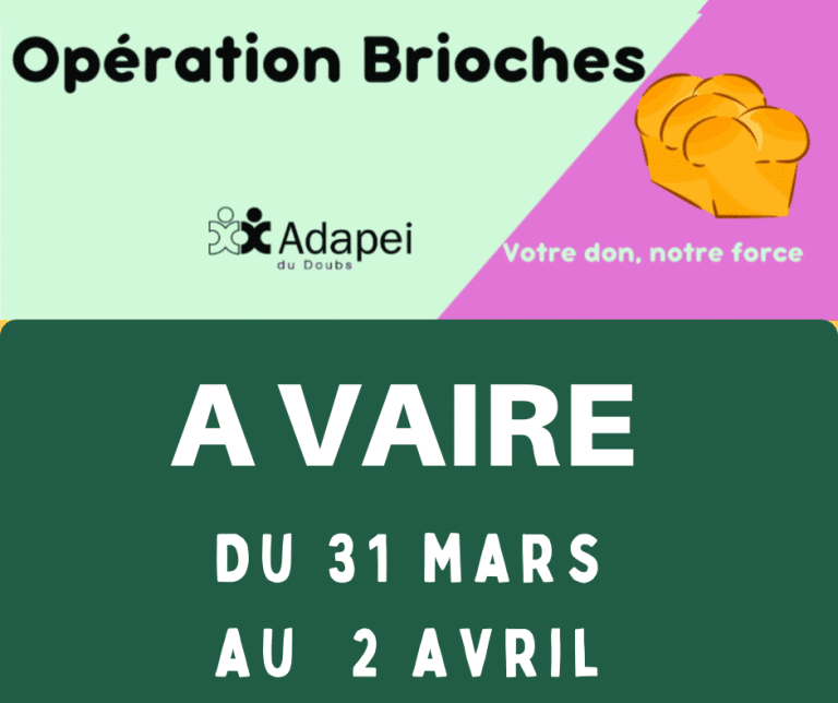 operation brioche ADAPEI
