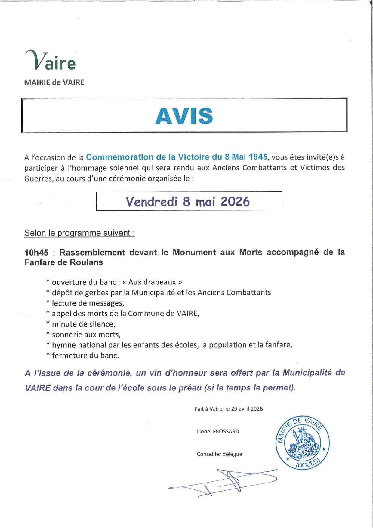 Invitation officielle